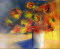 Blumen gemischt, 50x60 cm, Mischtechnik