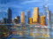 Brisbane Australien, 60x80 cm, Mischtechnik