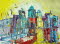 Hafenstadt I, 30x40 cm, Acryl