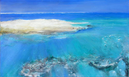 Korallenriff, 60x100 cm, Acryl