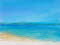 Meer in T�rkis, 60x80 cm, Mischtechnik