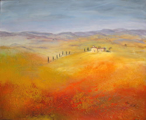 Toscana 07, 50x60, Mischtechnik